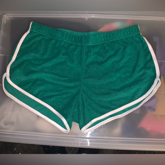 American Apparel Terry cloth green bikini top an shorts - Picture 3 of 3